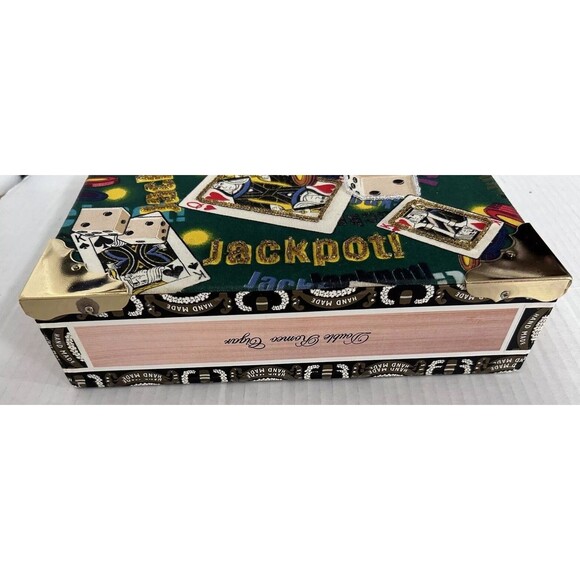 Cigar Box Jackpot Purse Cards Dice Gambling Las Vegas Purse top handle - Picture 4 of 16